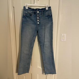 GAP Button Fly Cropped Cigarette Jeans
